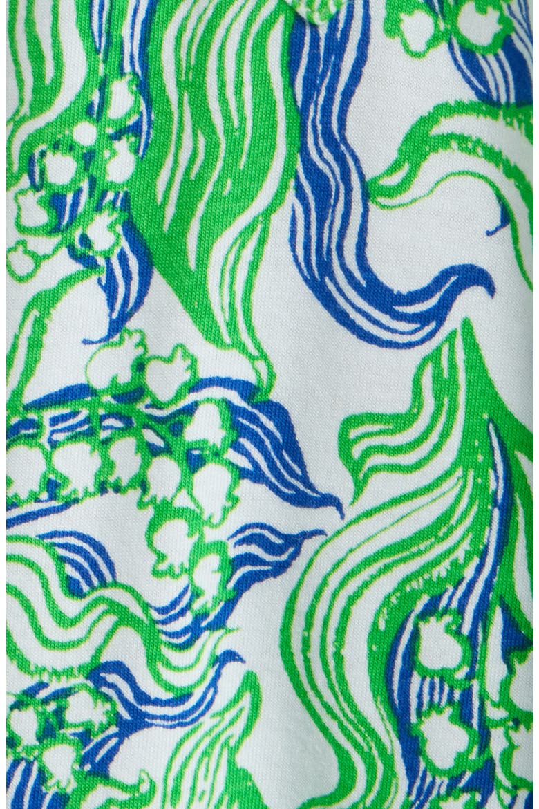 Bingley Short Sleeve Cotton Drop Waist Minidress, Alternate, color, GREEN LILLY OF THE VALLEY