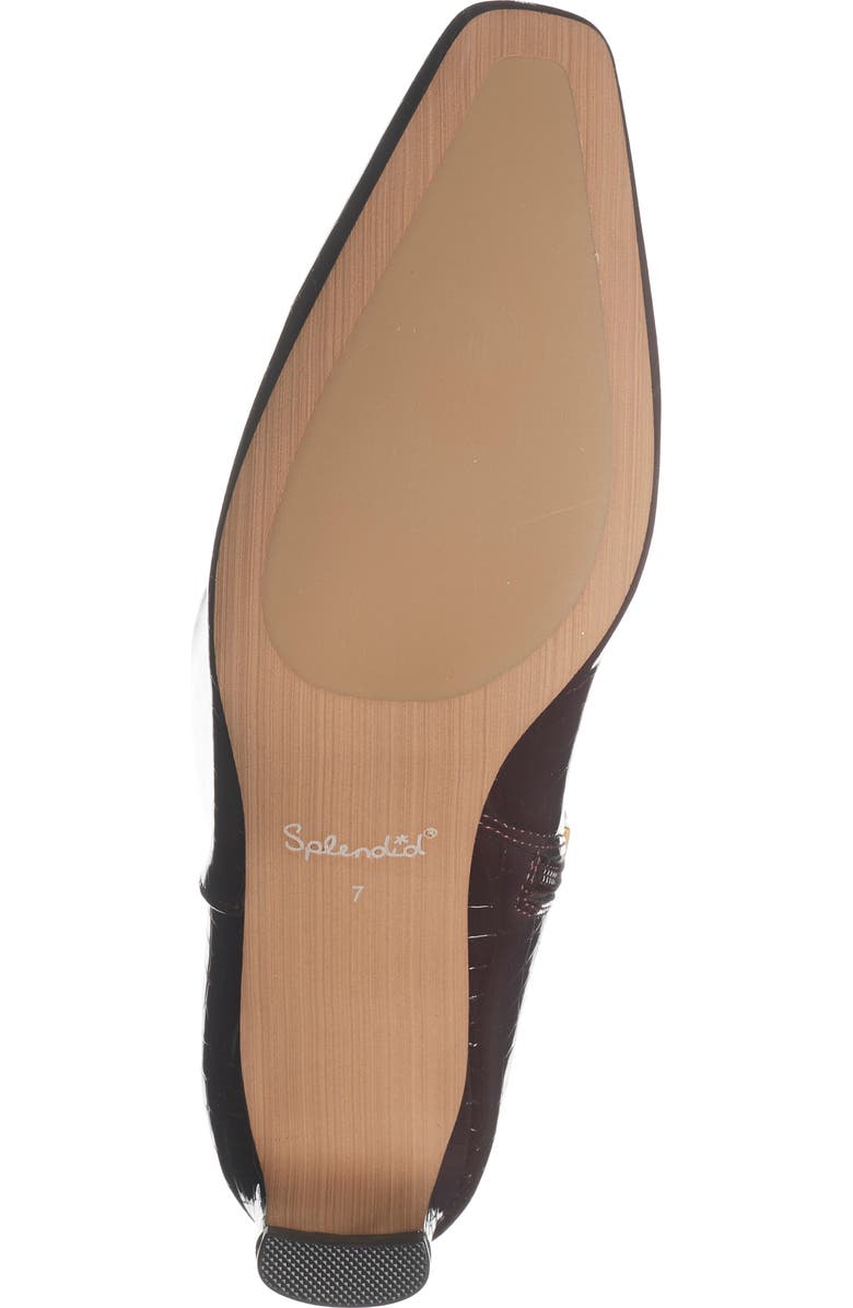 Splendid Jett Knee High Boot, Alternate, color, Black Cherry Croco