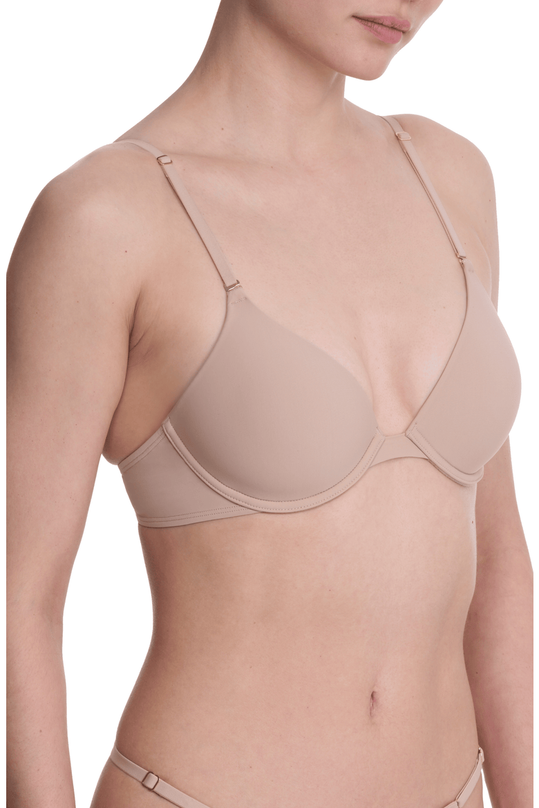 Verge Convertible Plunge T-Shirt Bra, Alternate, color, Cafe