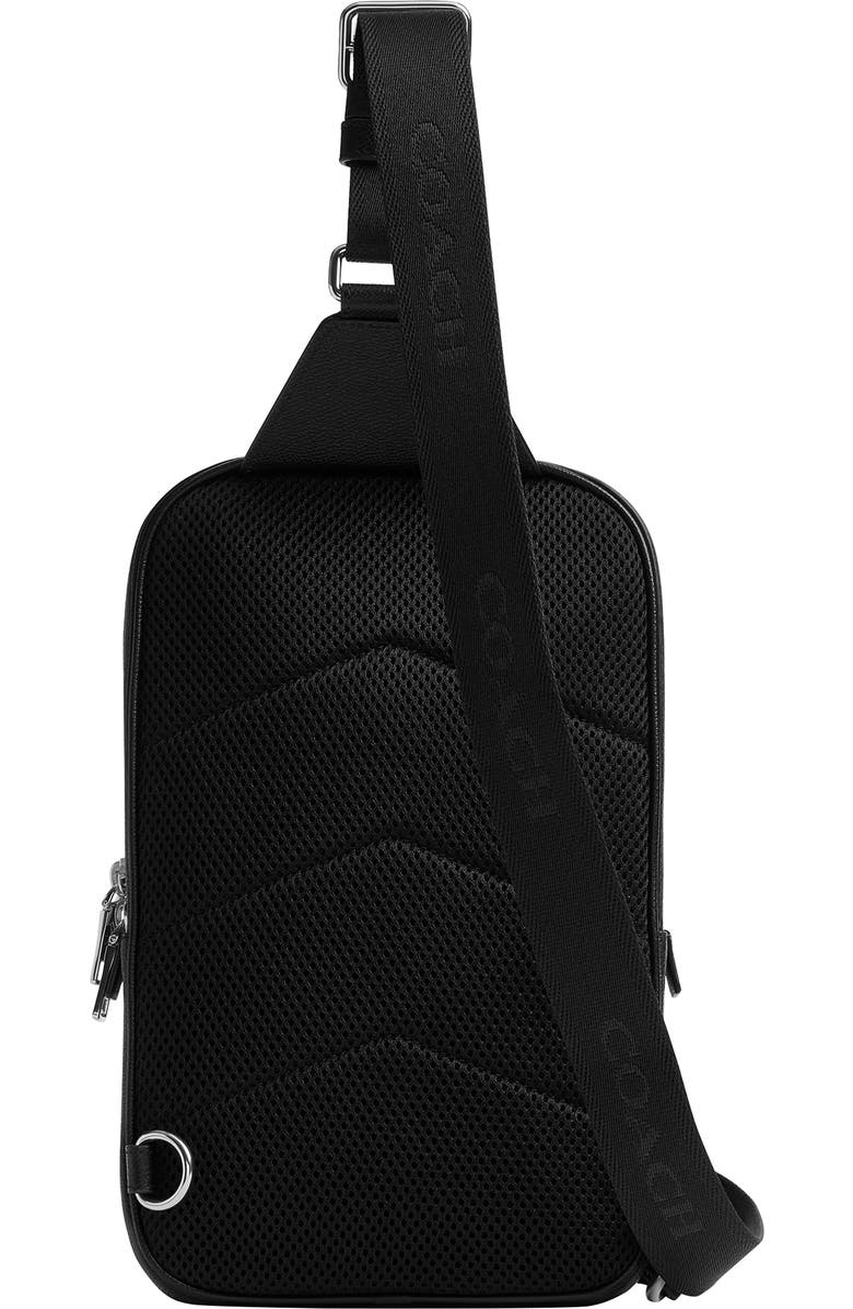 COACH Felix Signature Coated Canvas & Leather Sling Bag, Alternate, color, Black Signature