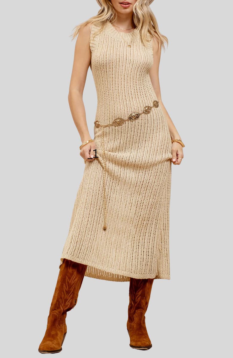 Sleeveless Knit Midi Dress