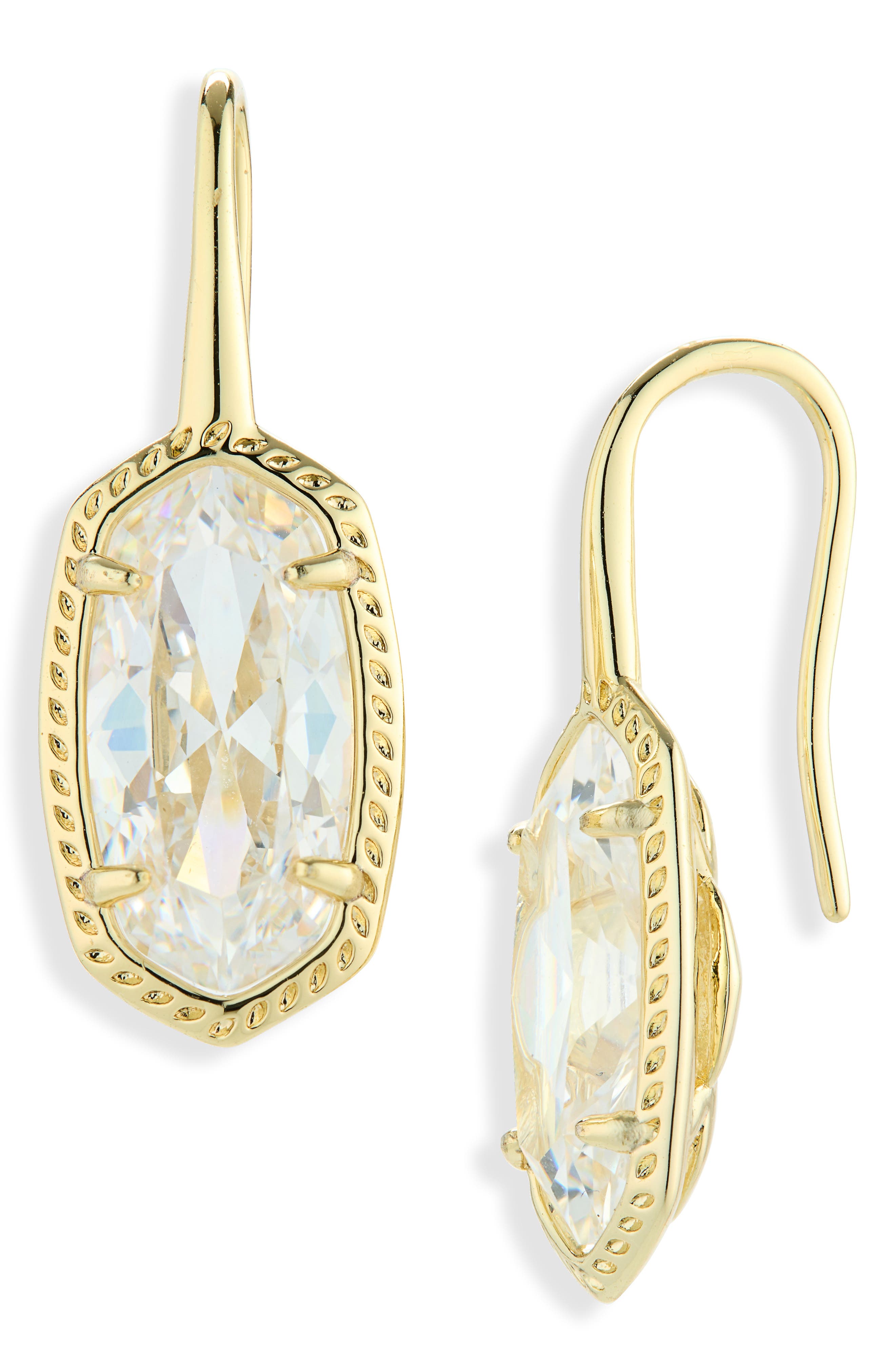 selected GOLD WHITE CUBIC ZIRCONIA