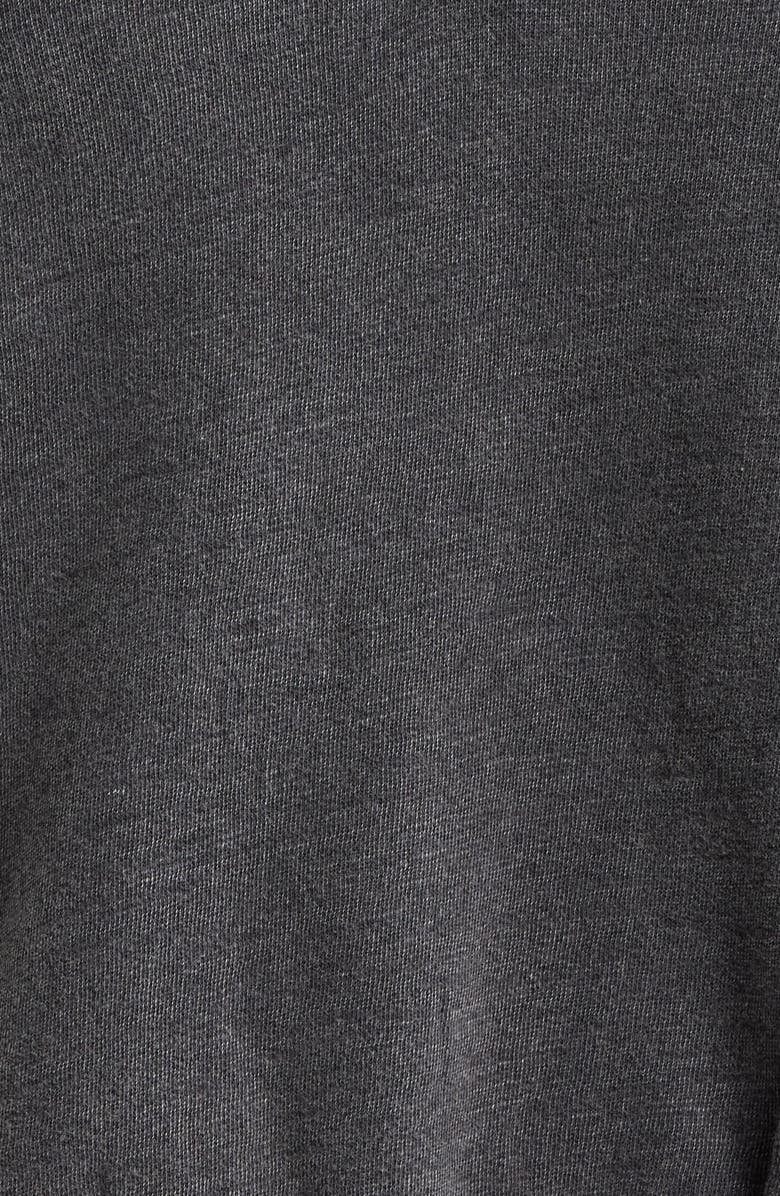 Lucky Brand Cable Stitch Sleeve Henley Top, Alternate, color, Raven