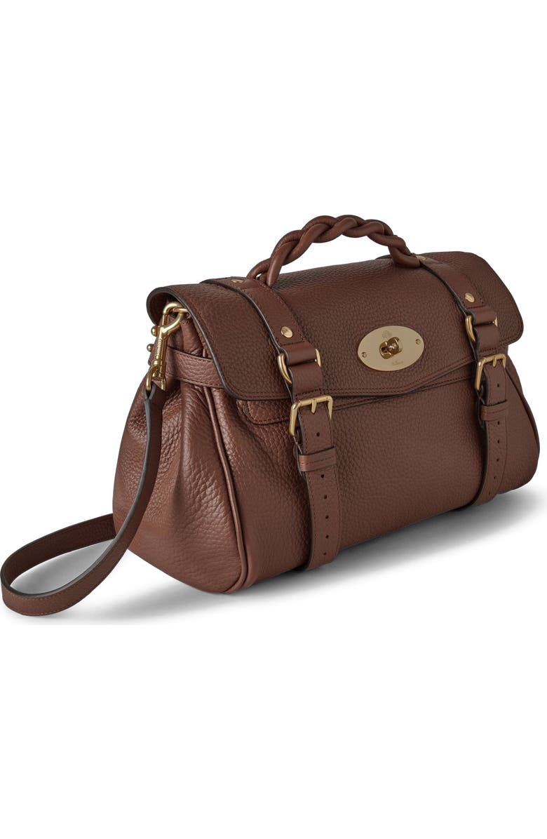 Mulberry Alexa Leather Satchel, Alternate, color, Bright Oak