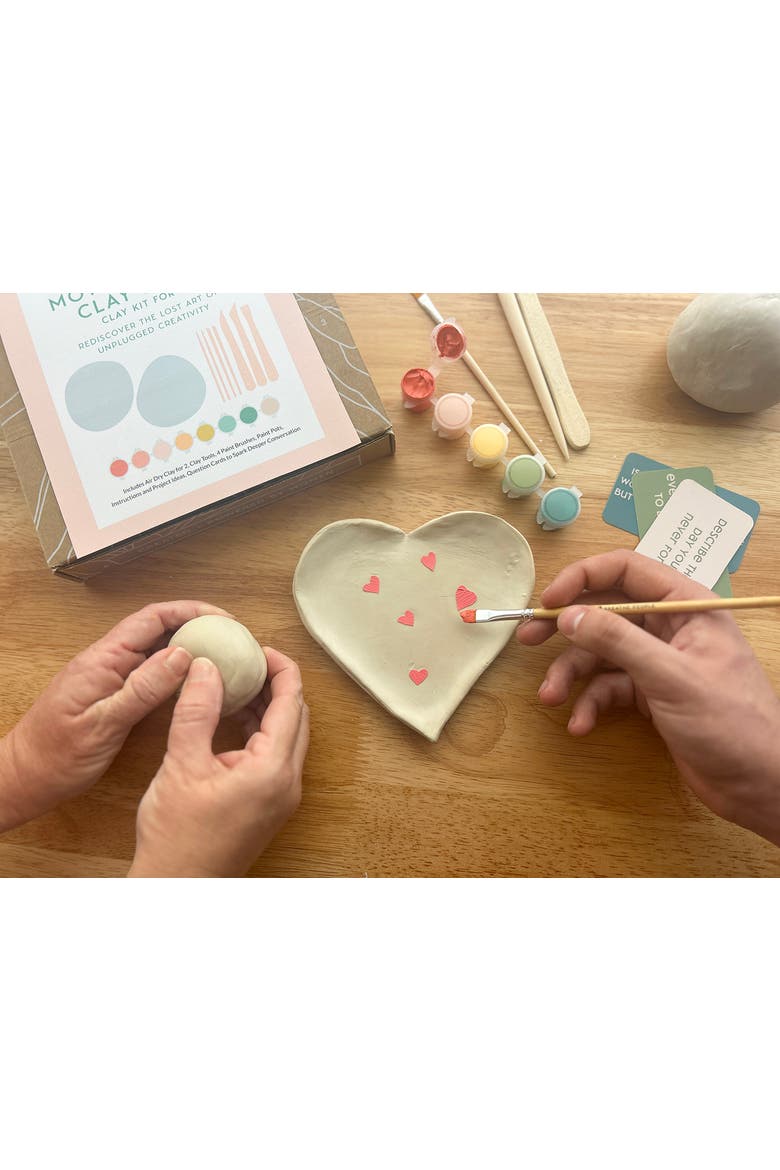 Honoring Mothers Clay Kit for 2 A Creative Keepsake for Connection, Alternate, color, Soft peach