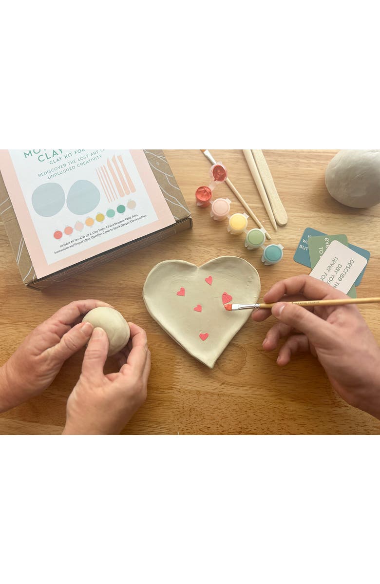 Breathe People Honoring Mothers Clay Kit for 2 A Creative Keepsake for Connection, Alternate, color, Soft Peach