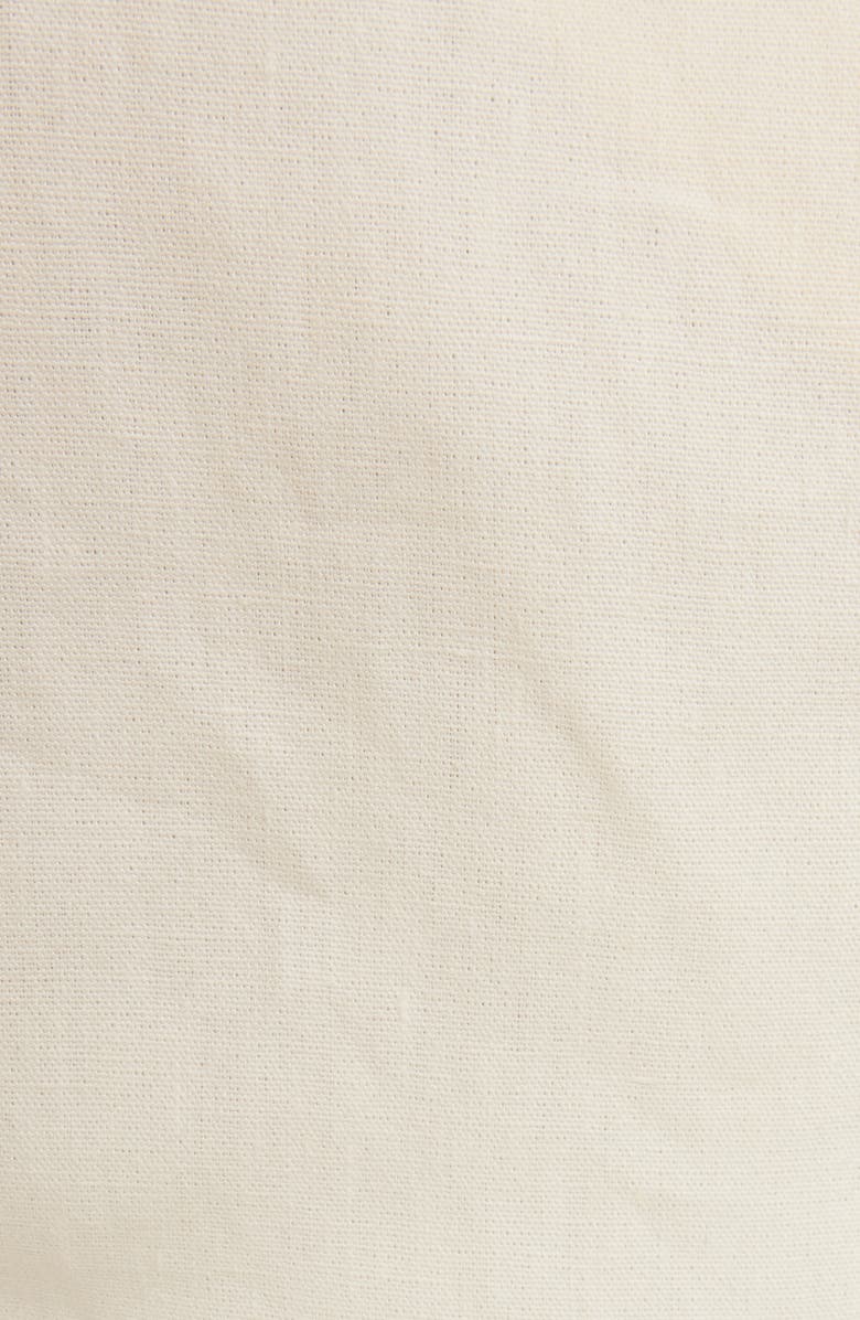 Chloé Bow Accent One-Shoulder Linen Canvas Jumpsuit, Alternate, color, 