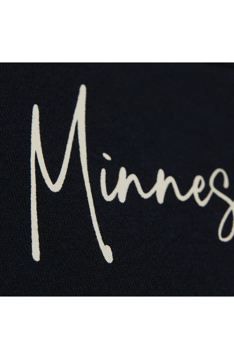 Mitchell & Ness Women's Mitchell & Ness Navy/Black Minnesota Twins Cooperstown Collection Blocked Fleece Pullover Sweatshirt, Alternate, color, Navy