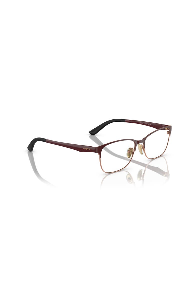 54mm Square optical glasses, Alternate, color, Red