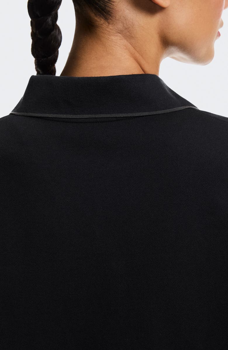 On Courtside Tipped Piqué Polo, Alternate, color, Black/ Eclipse