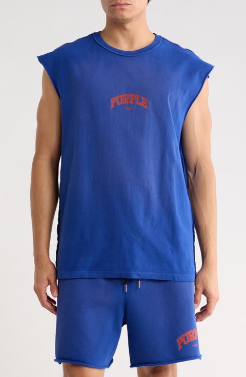 Logo Textured Graphic Tank