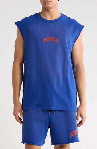 PURPLE BRAND Logo Textured Graphic Tank