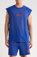 PURPLE BRAND Logo Textured Graphic Tank