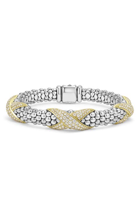 Embrace Pavé Diamond Station Bracelet