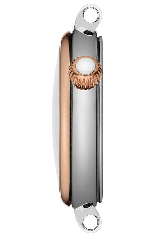 Tissot Women's Swiss Desir Two-tone Stainless Steel Bracelet Watch 28mm In White/two Tone