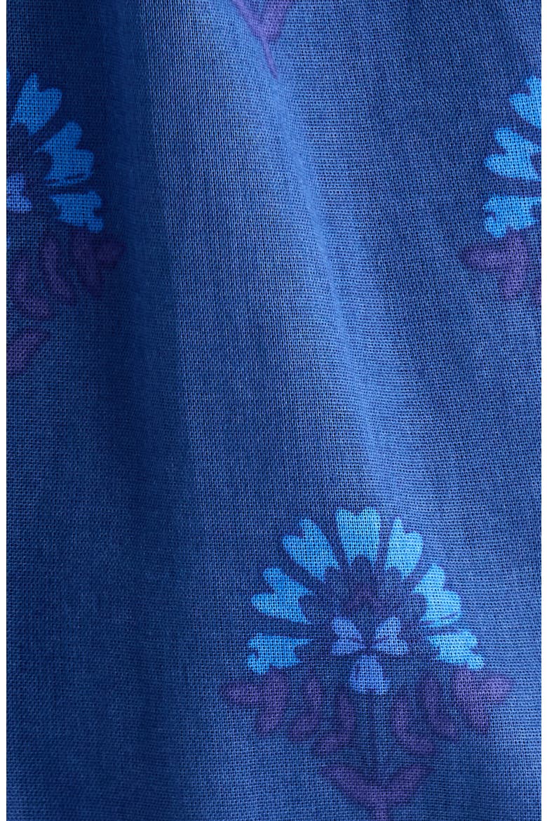 Briza Medallion Print A-Line Dress, Alternate, color, TEAL-BLUE