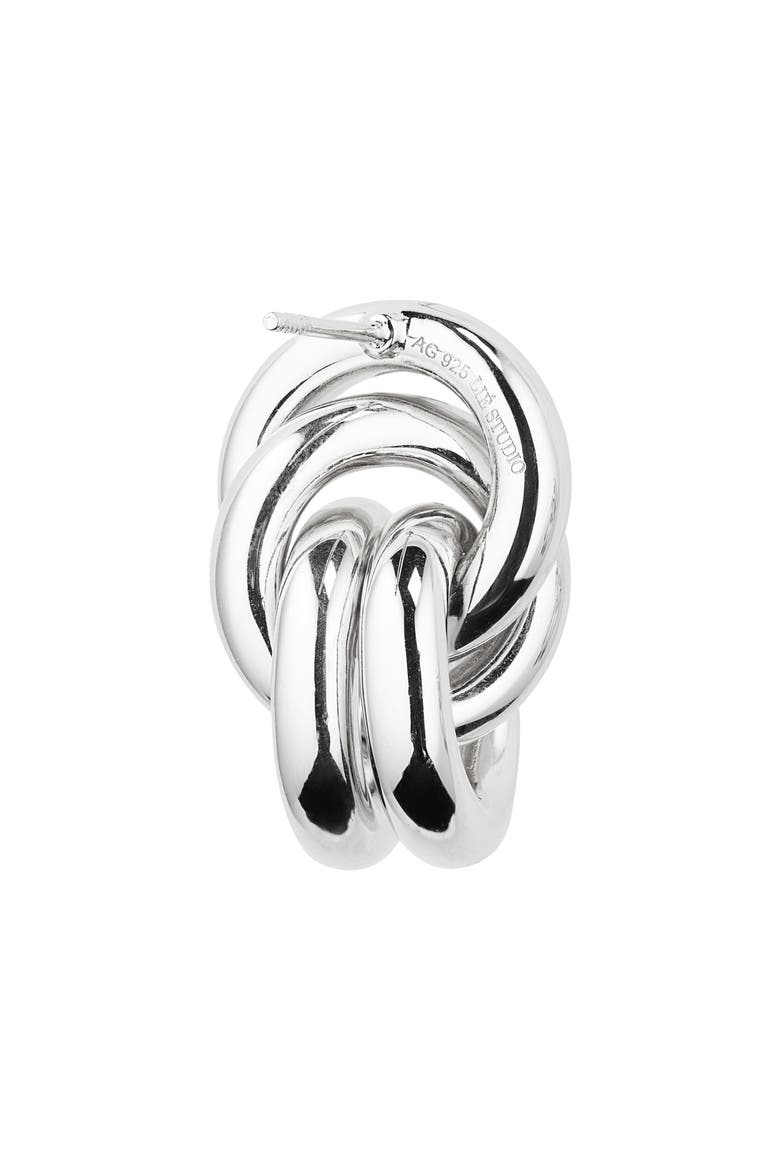Vera Knot Tie Sterling Silver Earrings, Alternate, color, 925 STERLING SILVER