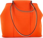 Pre-Owned Hermes Cabag Handbag Toile and Leather 32