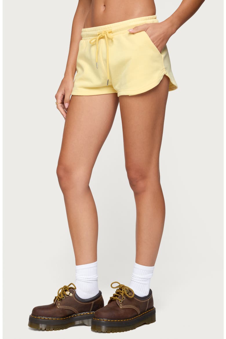Kordelia Drawstring Sweatshorts, Alternate, color, YELLOW