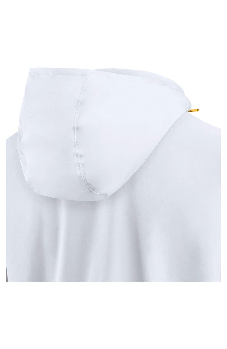 Nike Men's Nike White West Virginia Mountaineers Sideline Coaches Quarter-Zip Jacket, Alternate, color, 