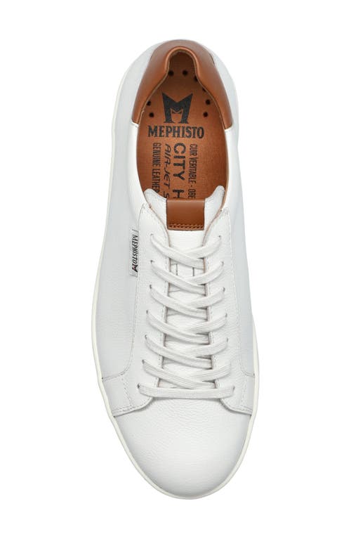 Mephisto Hasko Low Top Sneaker In White