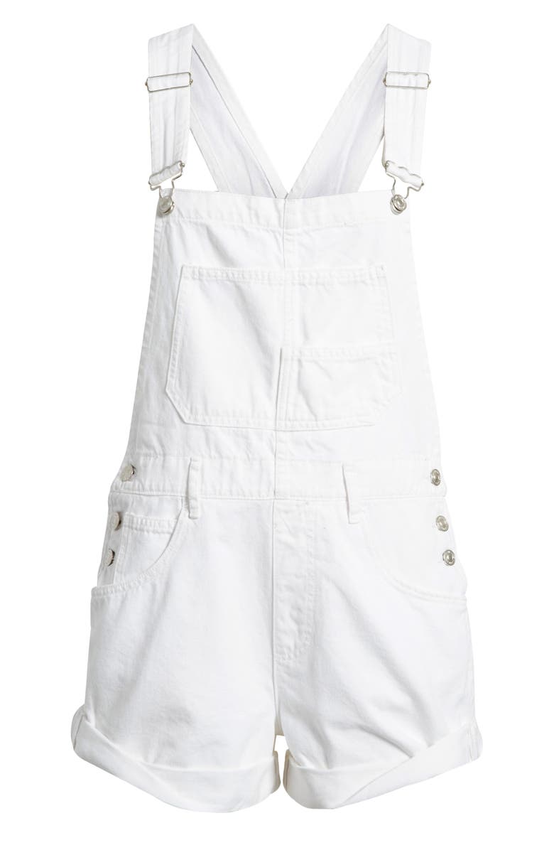 Free People Ziggy Shortalls, Alternate, color, Optic White