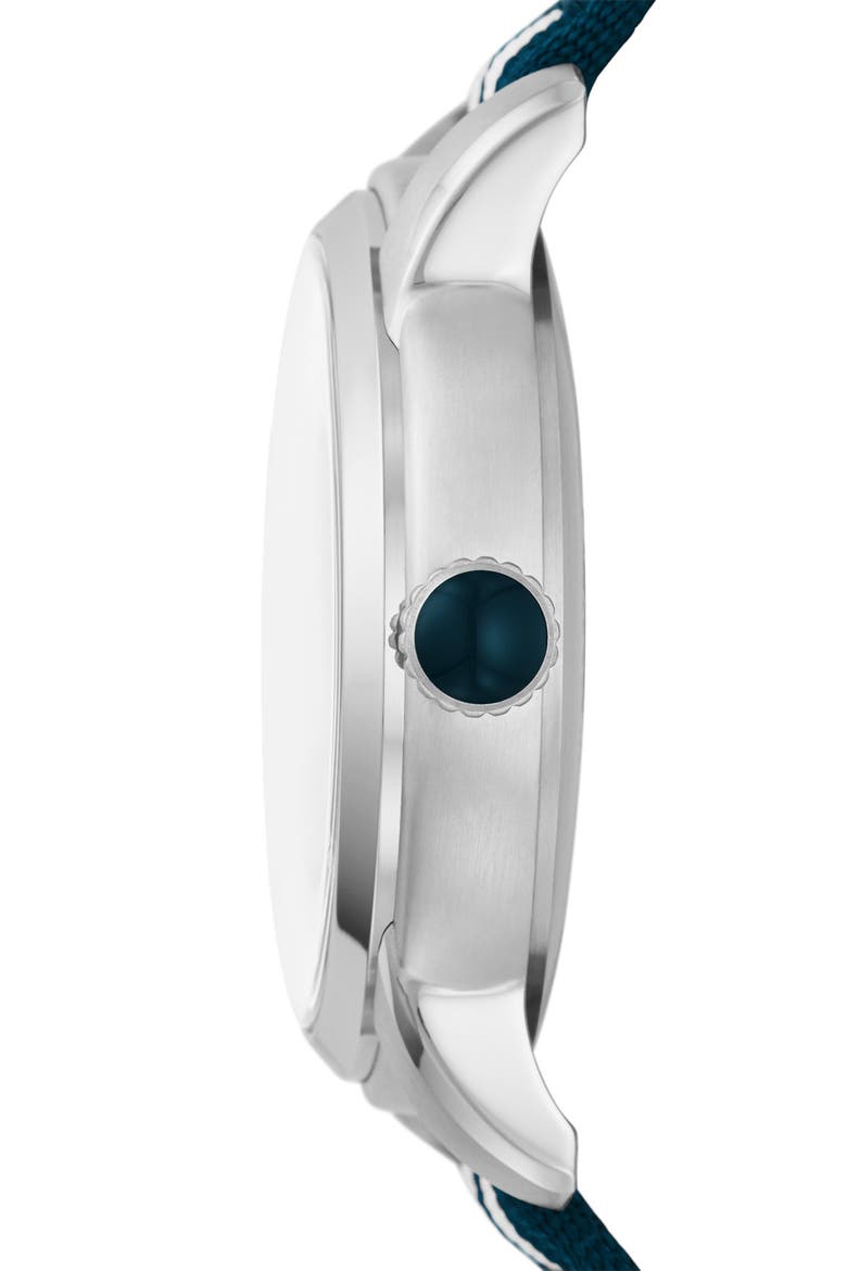 x Harry Potter™ Limited Edition Ravenclaw™ Hogwarts™ House Strap Watch, 40mm, Alternate, color, SILVER/NAVY/WHITE