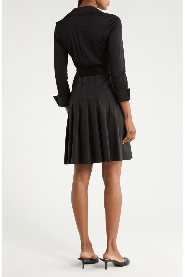 Joan Wrap Dress, Alternate, color, BLACK