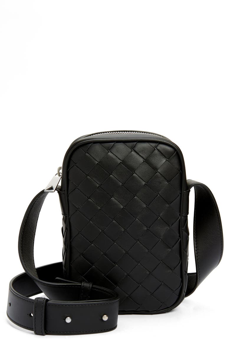 Bottega Veneta Intrecciato Leather Phone Pouch, Main, color,