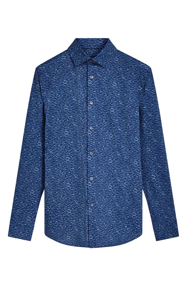 Bugatchi James OoohCotton<sup>®</sup> Car Print Button-Up Shirt, Alternate, color,