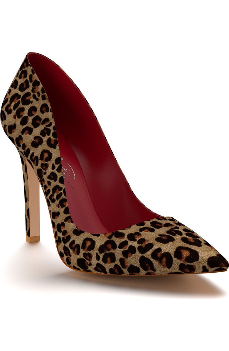 Shoes of Prey Genuine Calf Hair Pointy Toe Pump, Main, color,