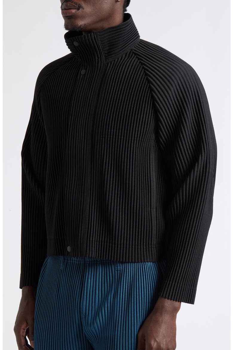 Tailored Pleats 1 Jacket, Alternate, color, BLACK