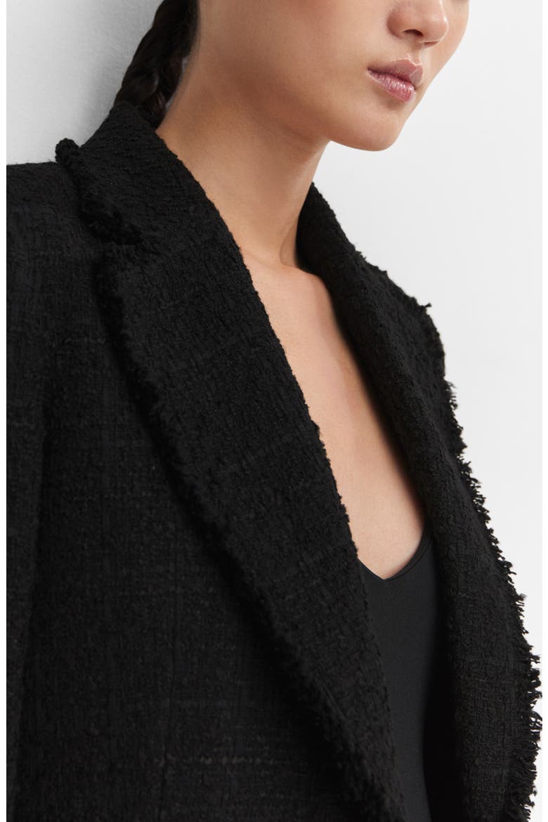 Tweed Blazer, Alternate, color, BLACK