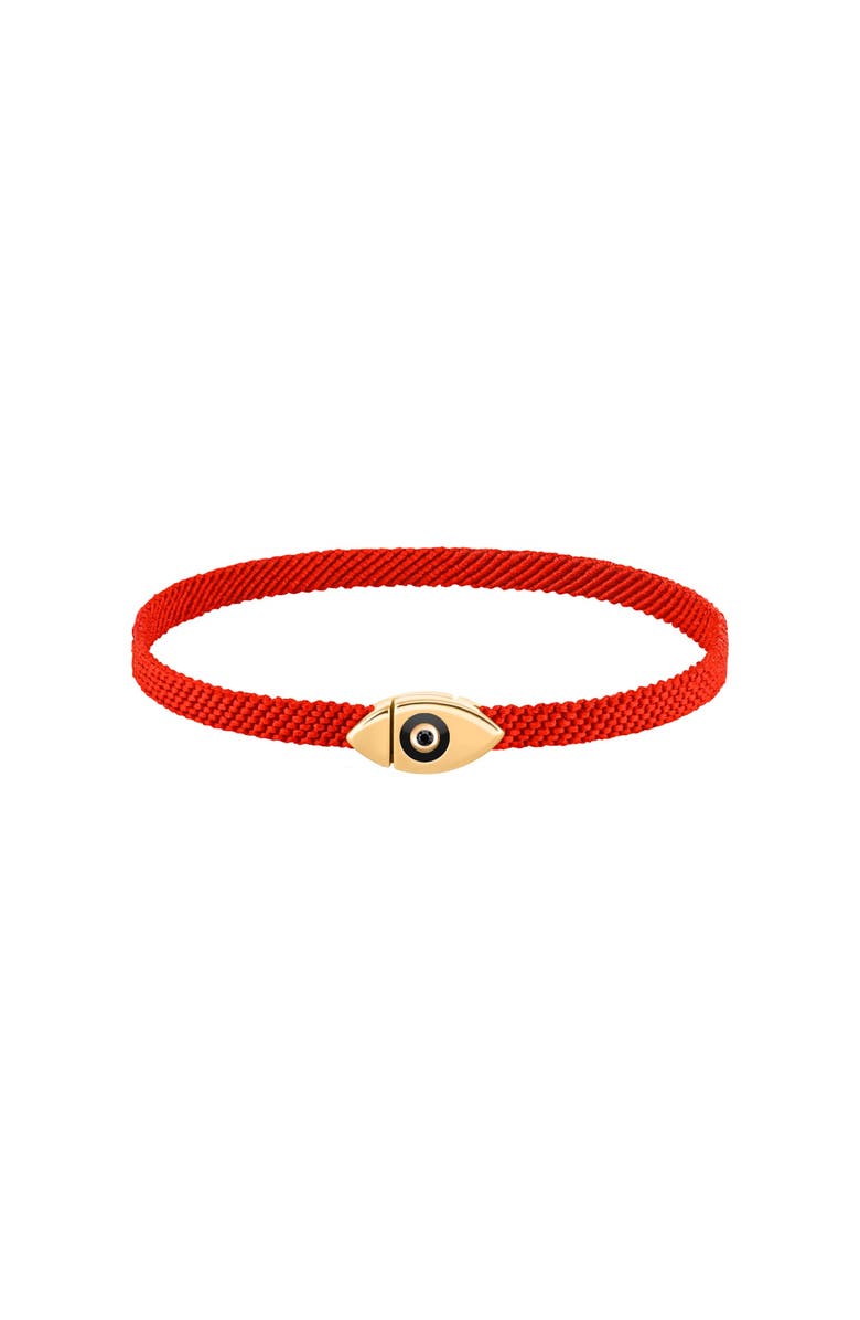 Karma and Luck Men's Evil Eye Red String Adjustable Bracelet Grounded Protection, Main, color, Red/Gold