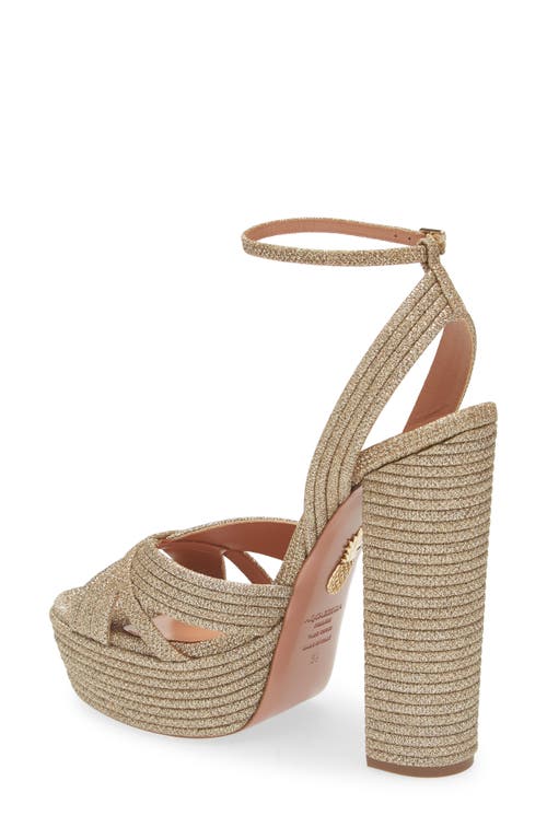 Aquazzura Sundance Ankle Strap Platform Sandal