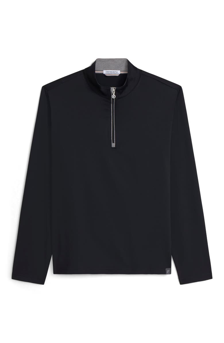 ASHWORTH GOLF Crosby 1/4 Zip, Alternate, color, Black