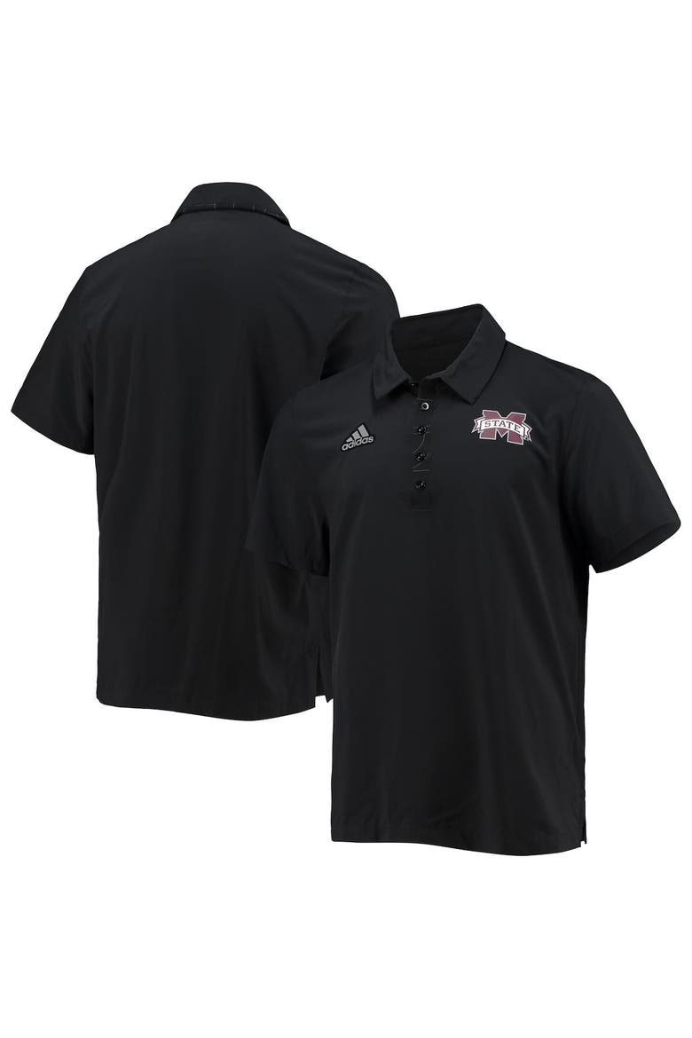 Men's adidas Black Mississippi State Bulldogs Playoff Pack Primegreen Polo, Alternate, color, Black