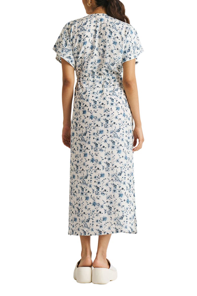 Gathered Maxi Dress, Alternate, color, Wisteria whimsy