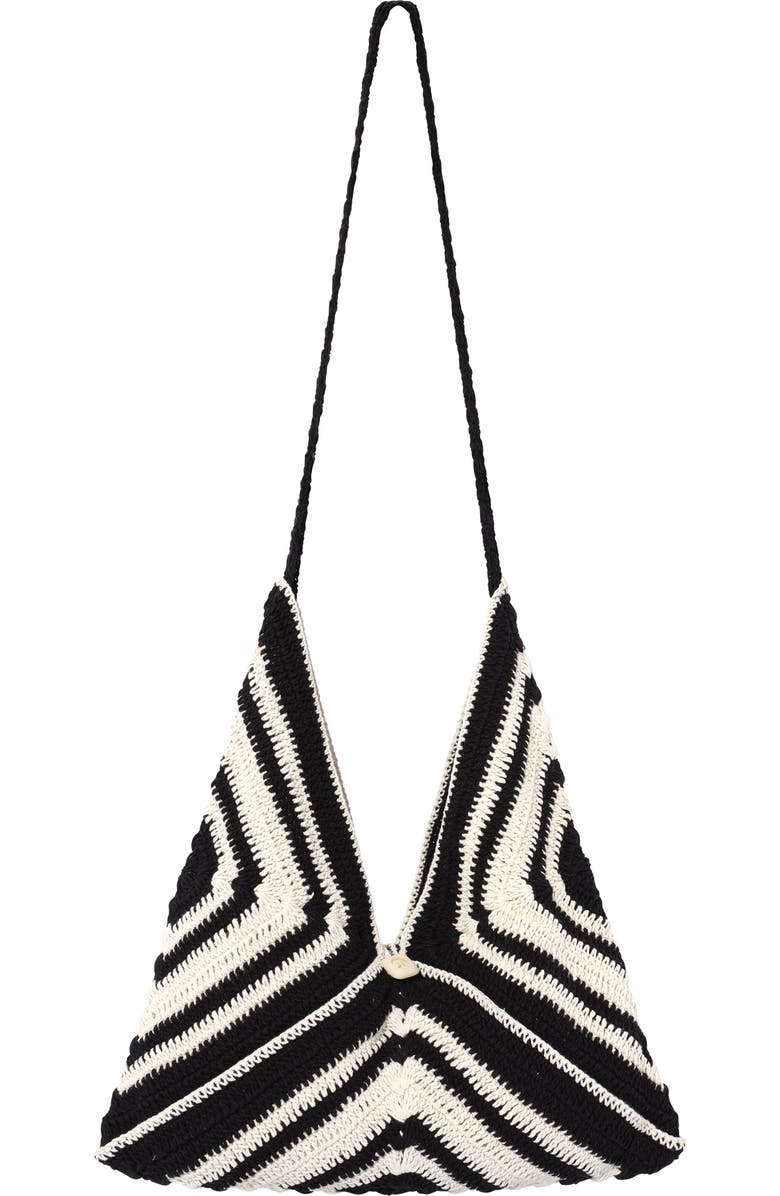 Faherty riviera crochet bag, Main, color, Black