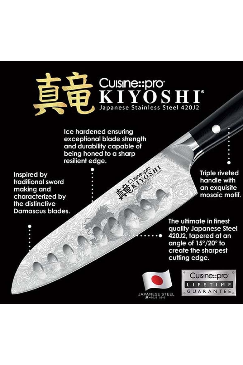 KIYOSHI® 6.5" Santoku, Alternate, color, Silver