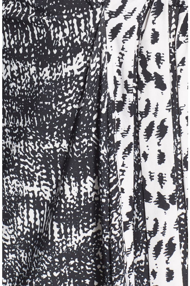 'Adele' Print Jersey Wrap Dress, Alternate, color, BLACK COMBO