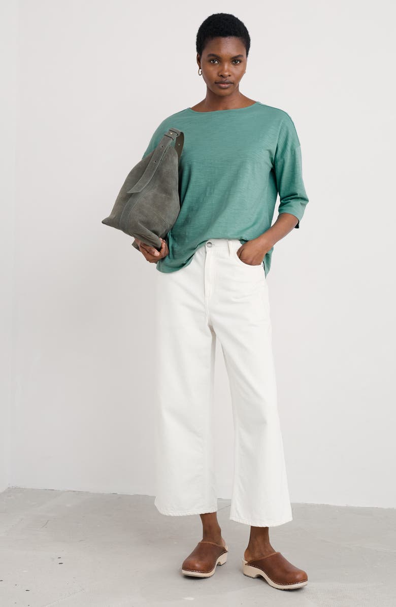 Seasalt Cornwall Tremayne Quay Organic Cotton Top, Alternate, color, Sage Leaf