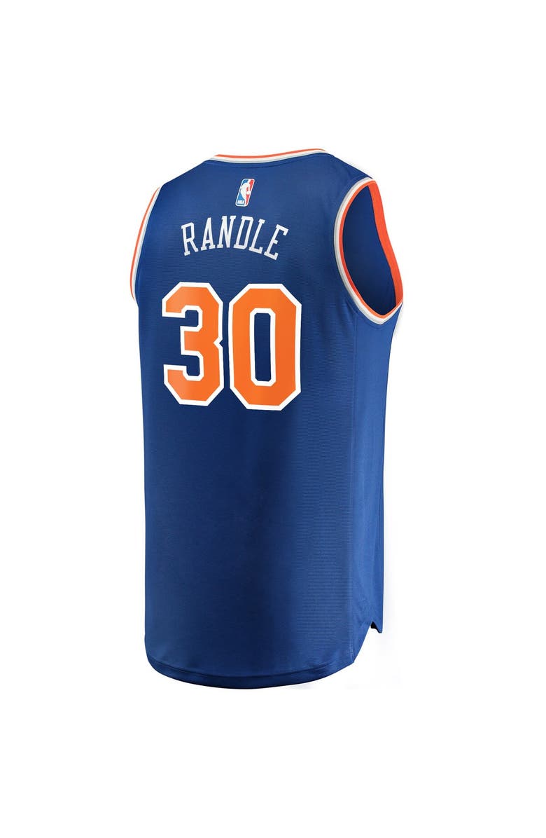 FANATICS Men's Fanatics Branded Julius Randle Blue New York Knicks Fast Break Player Replica Jersey - Icon Edition, Alternate, color, 