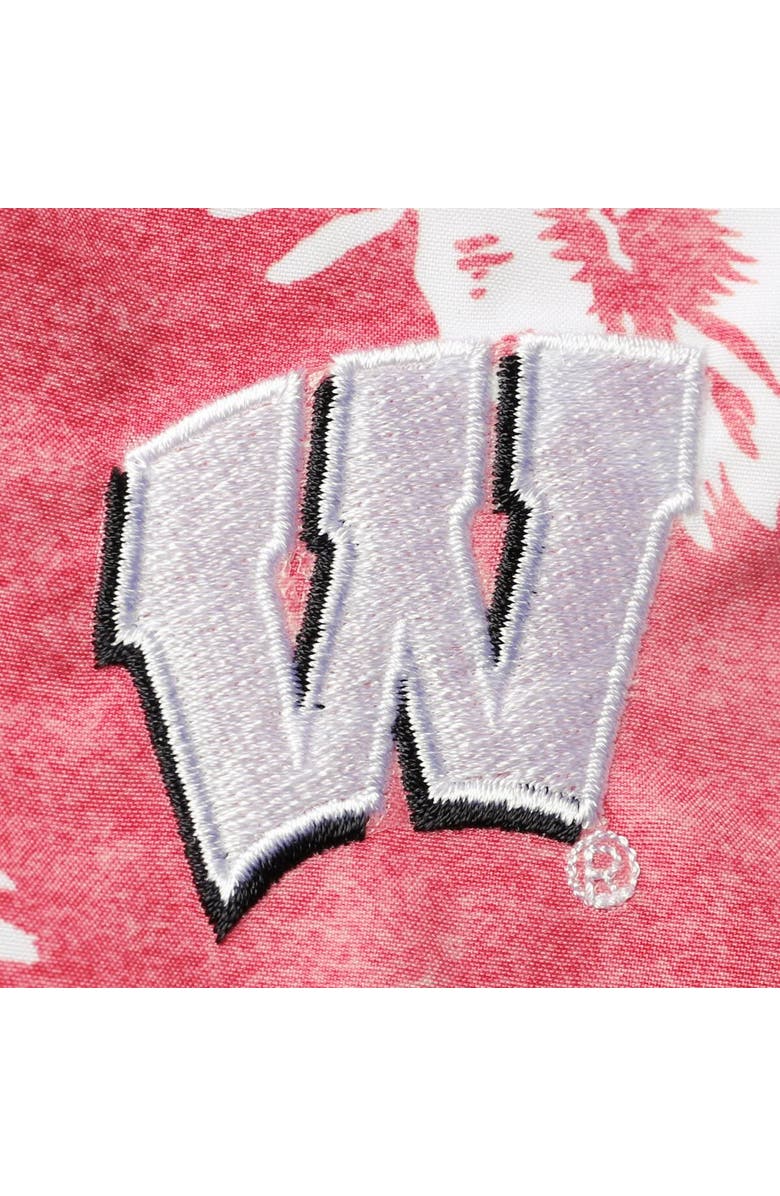 Tommy Bahama Men's Tommy Bahama Red Wisconsin Badgers Naples Parrot in Paradise Swim Shorts, Alternate, color, 