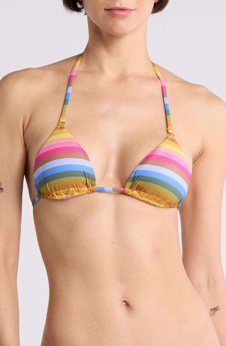 Vitamin A<sup>®</sup> Gia Ring Triangle Bikini Top, Main, color,