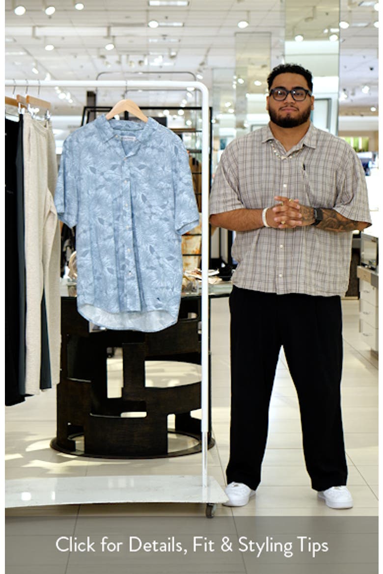 San Lucio Villa Evora IslandZone® Knit Short Sleeve Cotton Blend Button-Up Shirt video