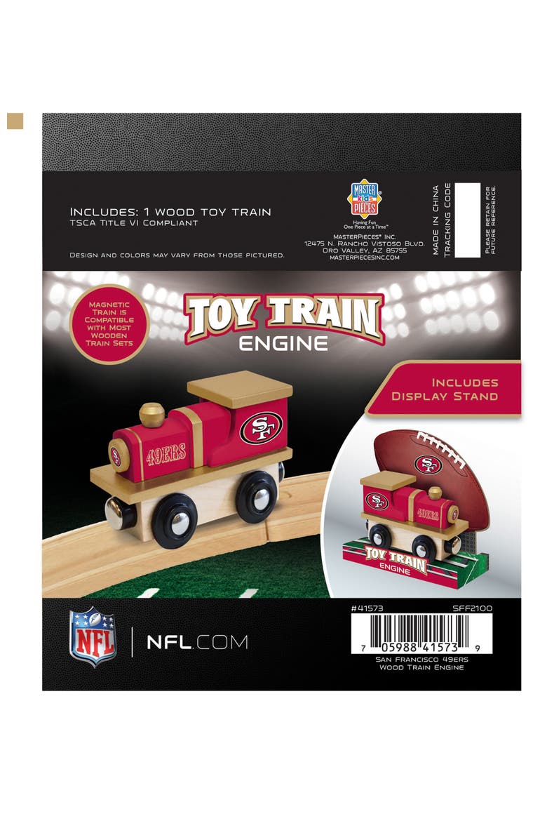 San Francisco 49ers Toy Train Engine, Alternate, color, Multicolor