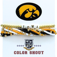 Color Shout Iowa Lucky 7 Bracelet Set