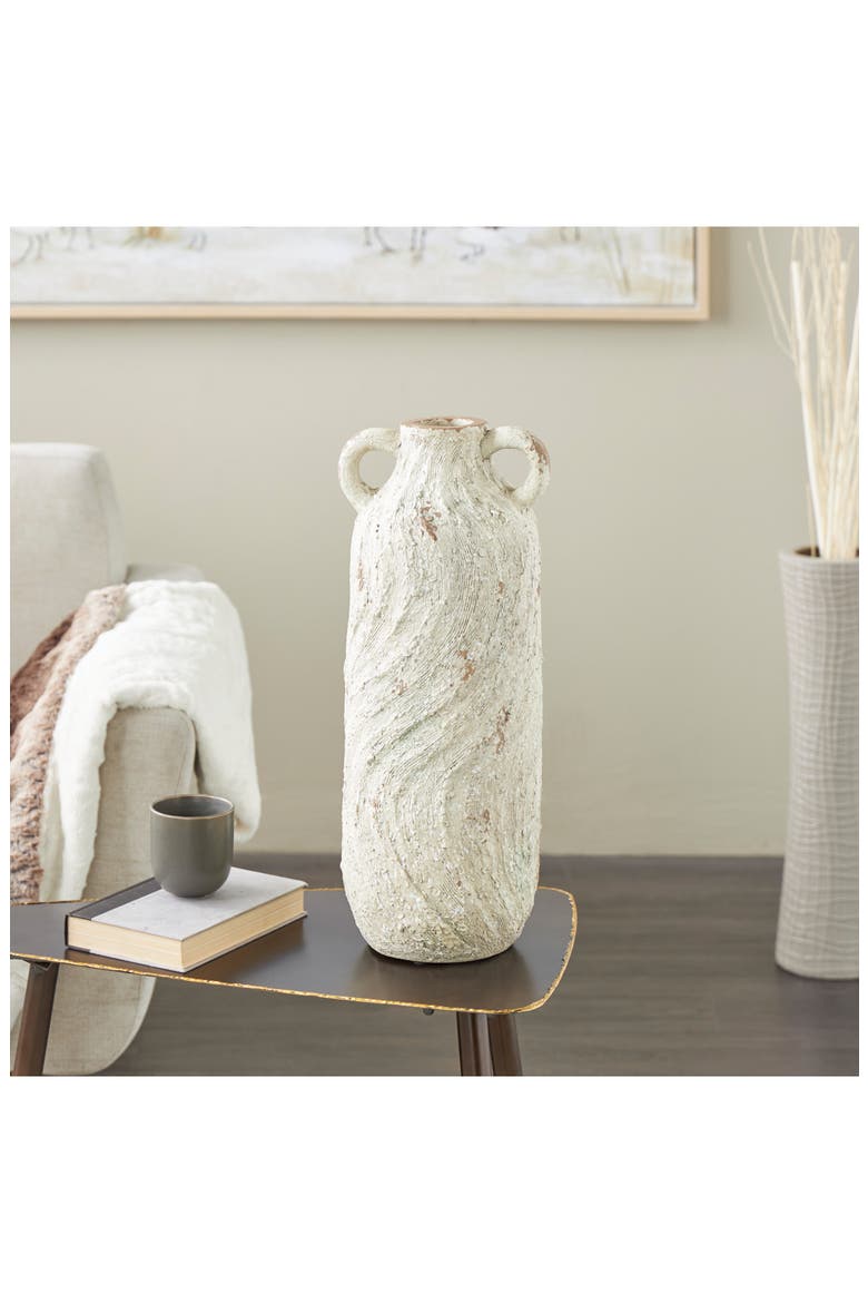 Textured Tall Vase, Alternate, color, CREAM