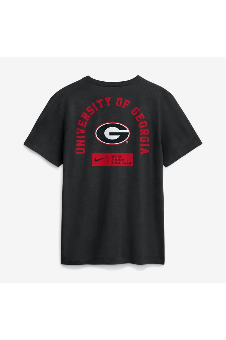 Men's Nike Black Georgia Bulldogs Primetime Crew T-Shirt, Alternate, color, Black